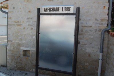 Panneau affichage libre